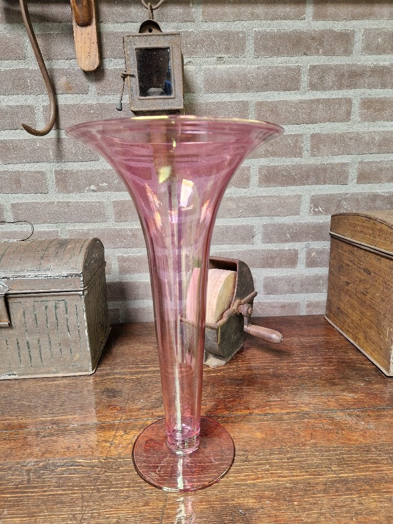 vintage handgeblazen vaas, Ophalen of Verzenden