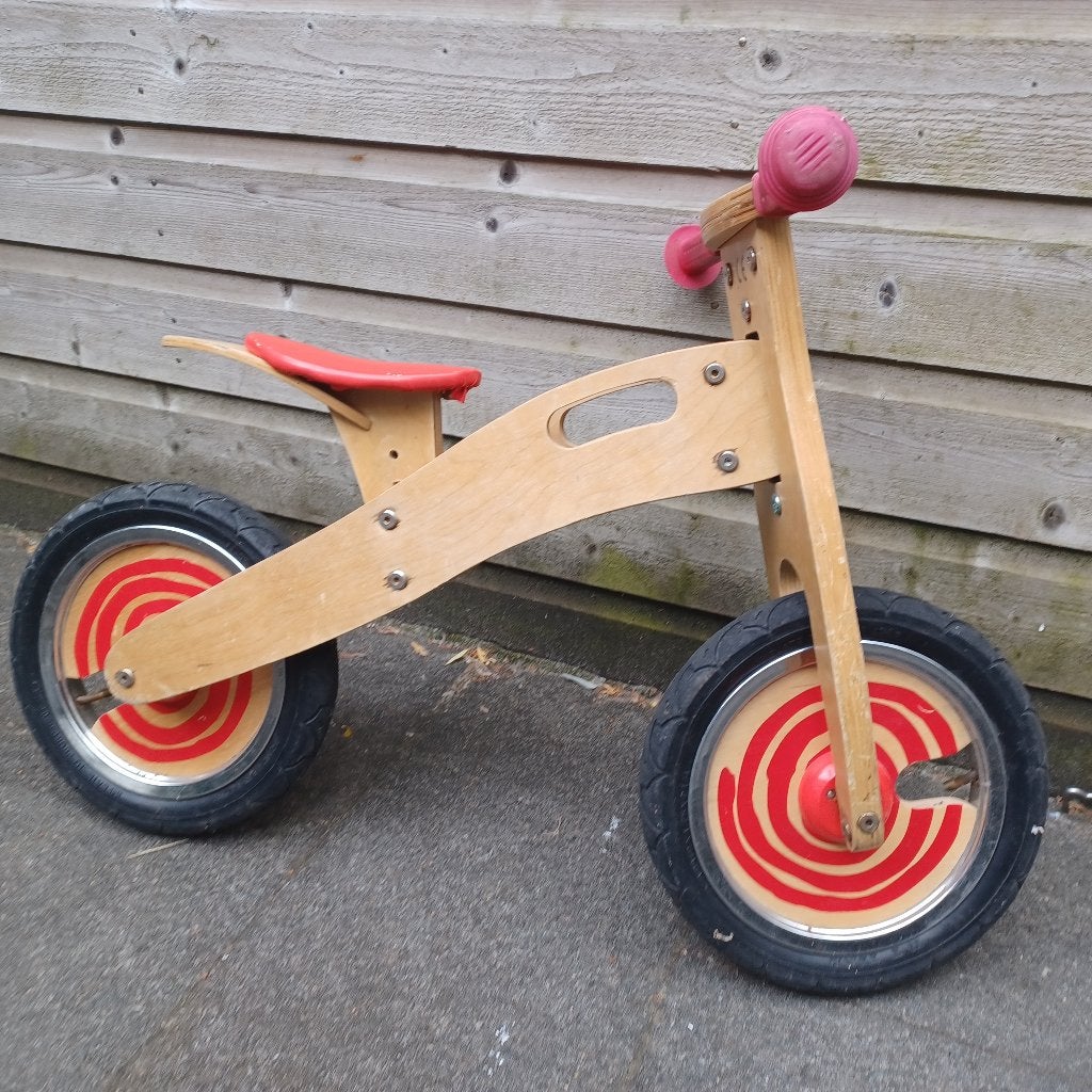 Loopfiets van hout, Ophalen, Gebruikt, Loopfiets