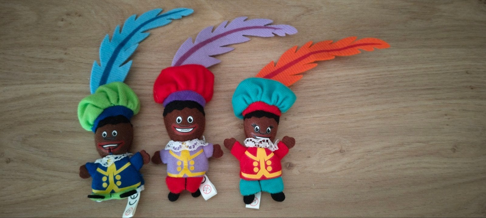 Vintage 3 Pietjes vingerpoppetjes van Interimage b.v., Ophalen of Verzenden, Zo goed als nieuw