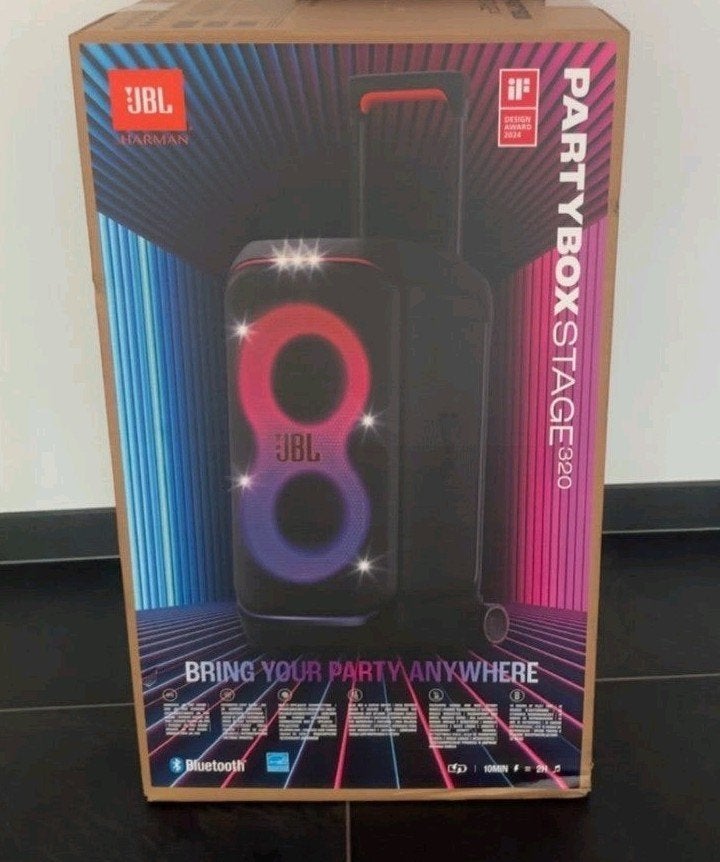 JBL PartyBox Stage 320 - Nieuw in doos, 150 watt of meer, Bluetooth, JBL, Party speaker