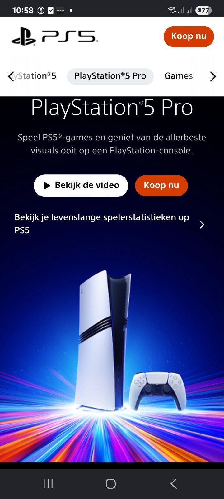 Playstation 5 pro of slim met disc gezocht., Spelcomputers en Games, Spelcomputers | Sony PlayStation 5, Ophalen of Verzenden