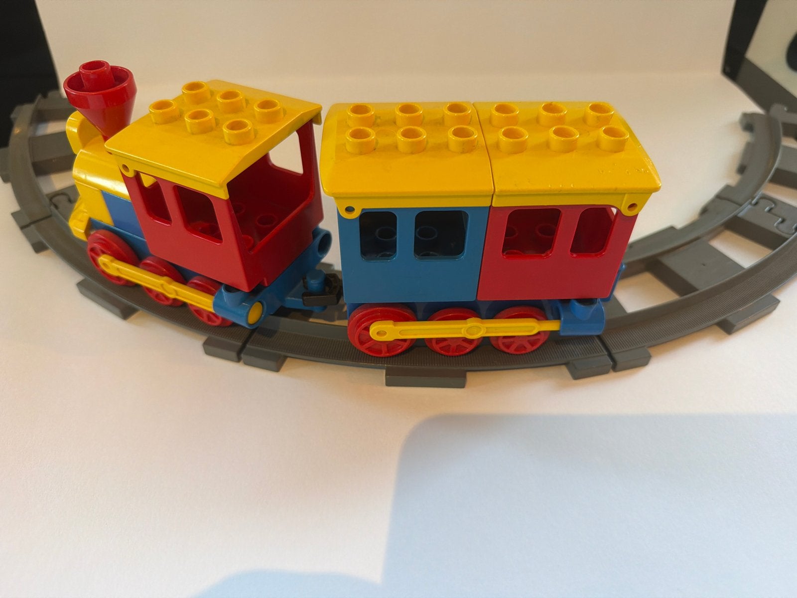 Complete Duplo trein met rails, Gebruikt, Ophalen of Verzenden, Compleet, Duplo
