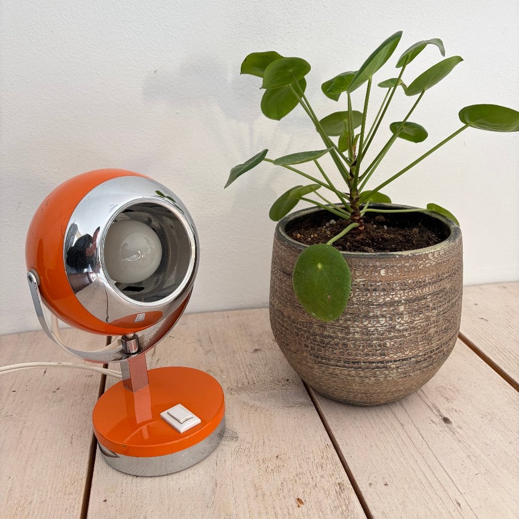 Space Age eyeball tafellamp, jaren 60/70. Reggiani?, Ophalen of Verzenden, Huis en Inrichting