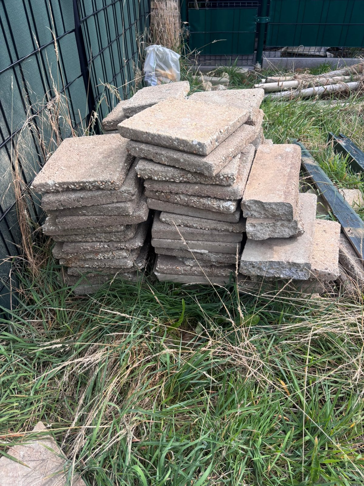 Grindtegels zsm, Tuin en Terras, Ophalen, Zo goed als nieuw, Beton, Terrastegels