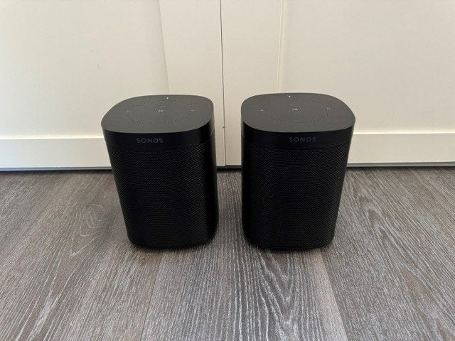 Sonos One (gen 2) set zwart | In absolute nieuwstaat