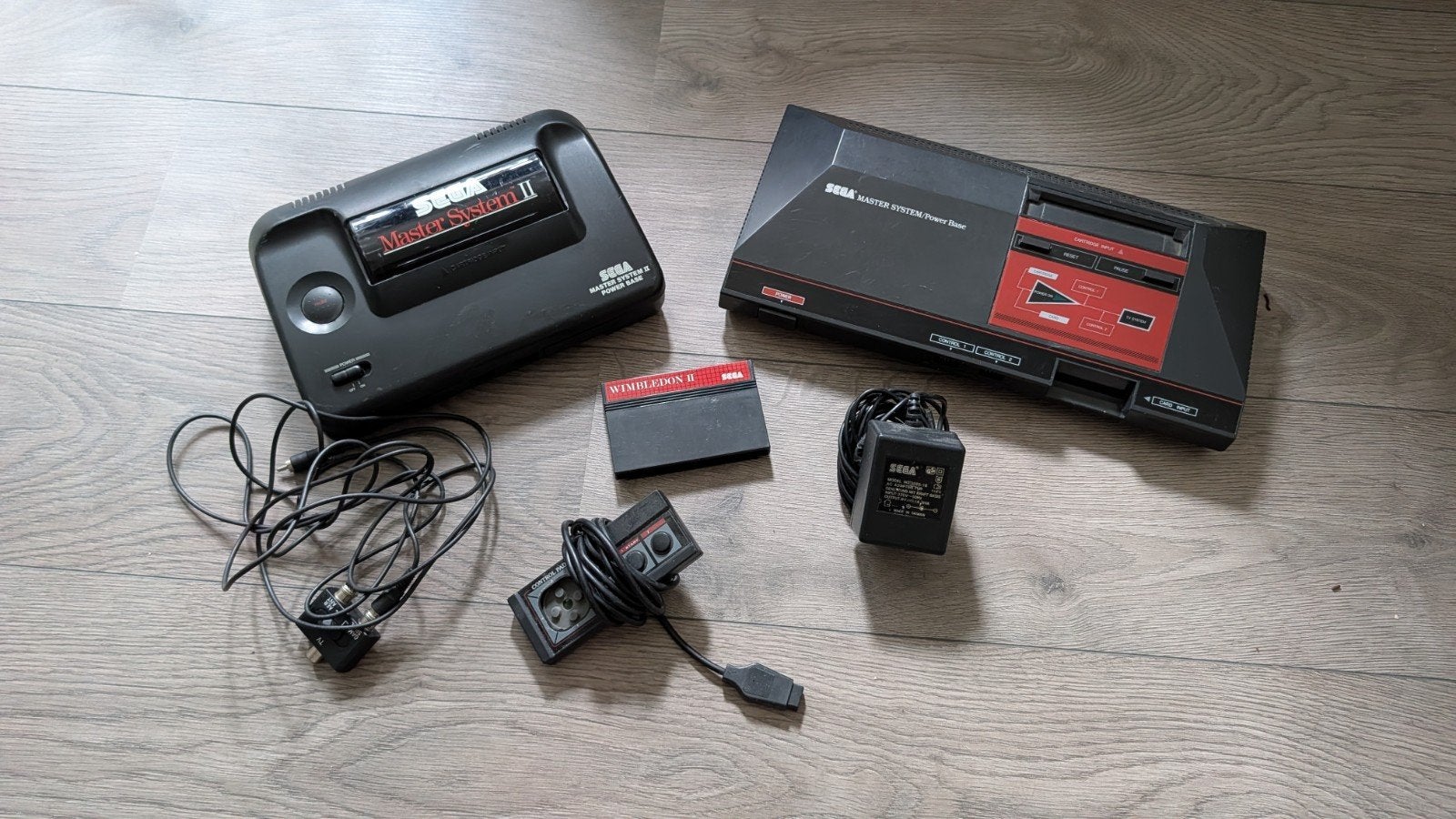 Sega master system console 2 stuk, Ophalen, Master System, Met 1 controller, Gebruikt
