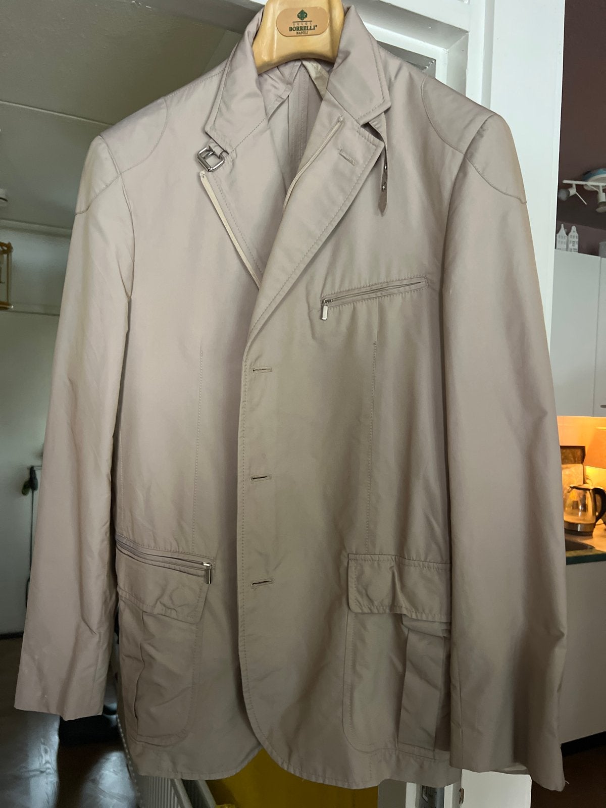 Pal Zileri jas/blazer - Beige - Maat 56 (XL), Verzenden, Zo goed als nieuw, Maat 56/58 (XL), Beige