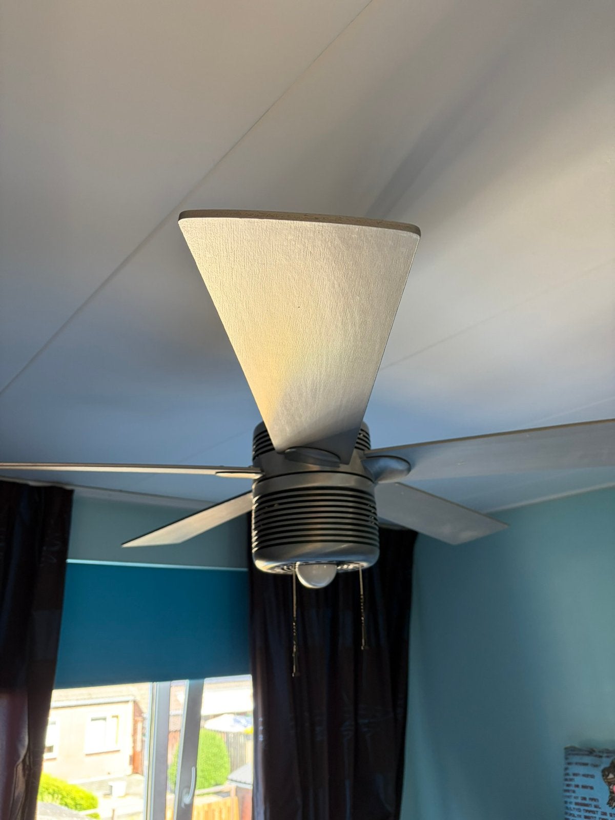 plafondventilator met lamp, Ophalen, Zo goed als nieuw