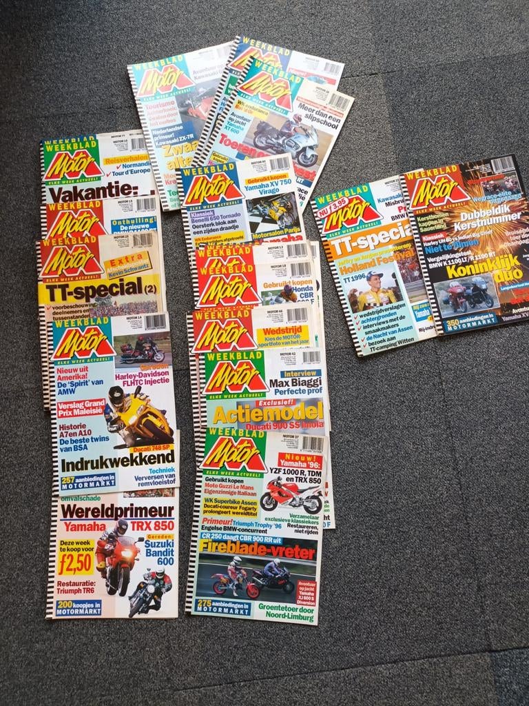 21 x weekblad motor 1995 / 1996, Boeken, Ophalen of Verzenden, Gelezen