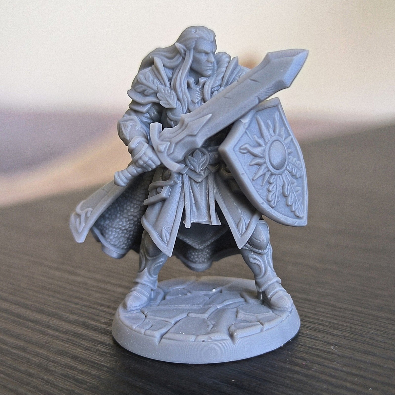 Elf paladin Miniature D&D HQ dungeon's and dragons, Ophalen of Verzenden, Overige soorten