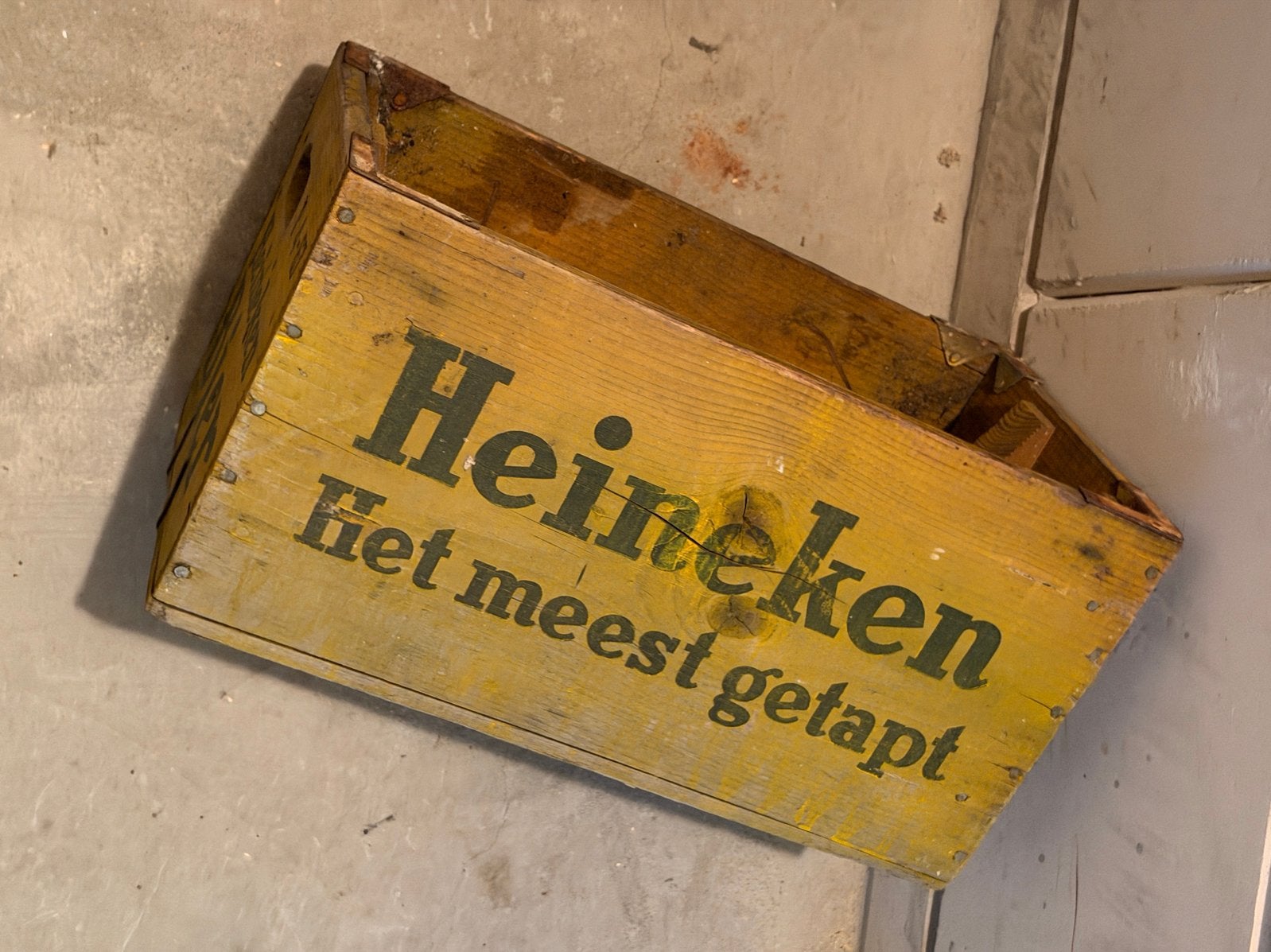Houten Heineken het meest getapt kist, Ophalen, Gebruikt, 50 tot 100 cm, Minder dan 50 cm