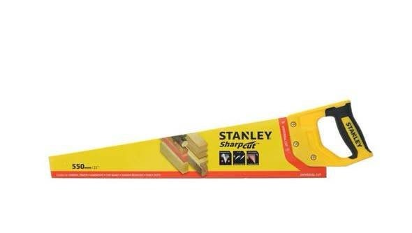 Stanley SHARPCUT Handzaag 550 mm Nu voor €8.99, Tuin en Terras, Handzaag, Nieuw, Ophalen of Verzenden, Stanley