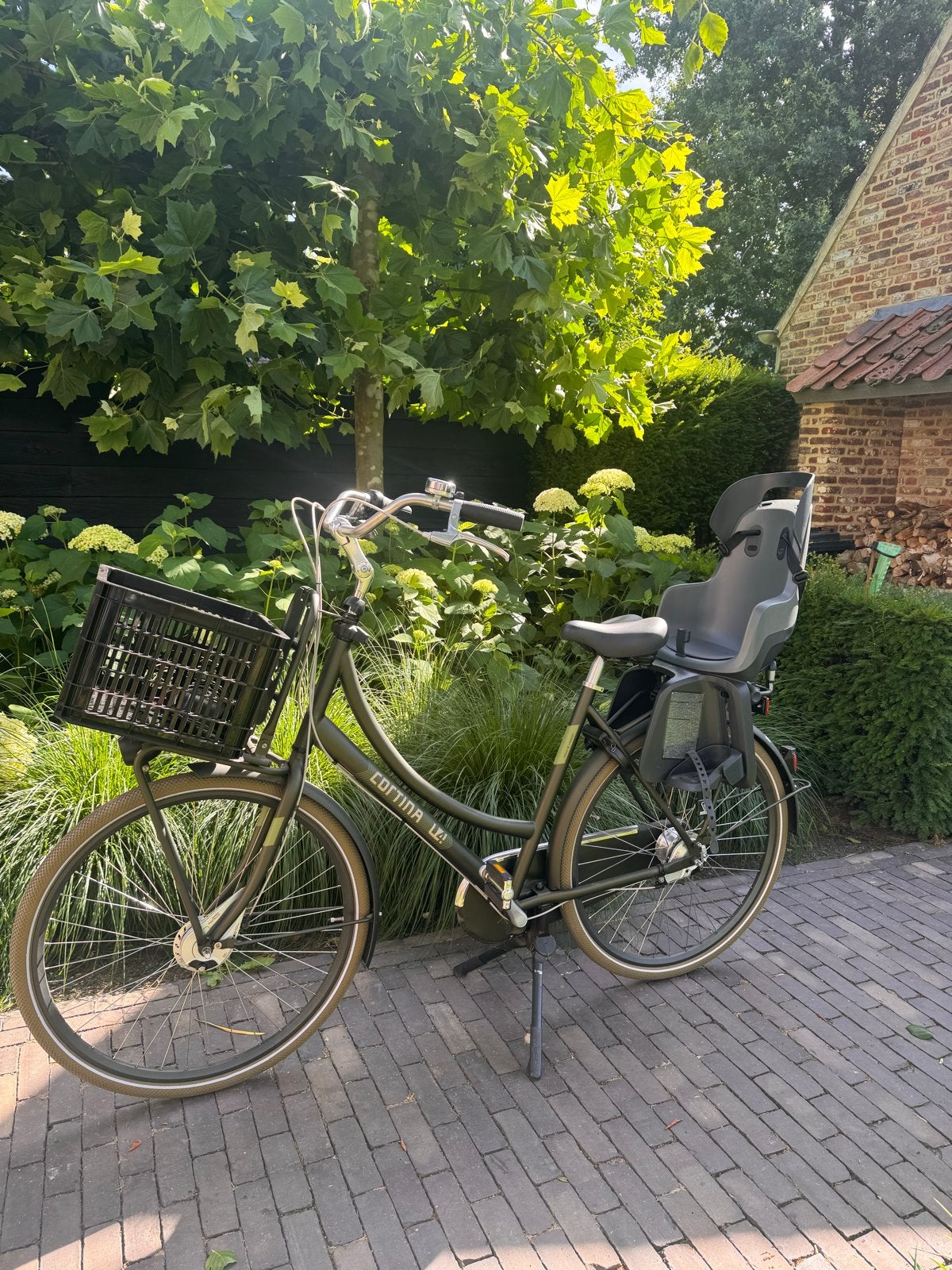 Als nieuw! Cortina U4 Transportfiets met kinderzitje en mand, Fietsen en Brommers, Versnellingen, Trommelrem, Ophalen, Overige merken