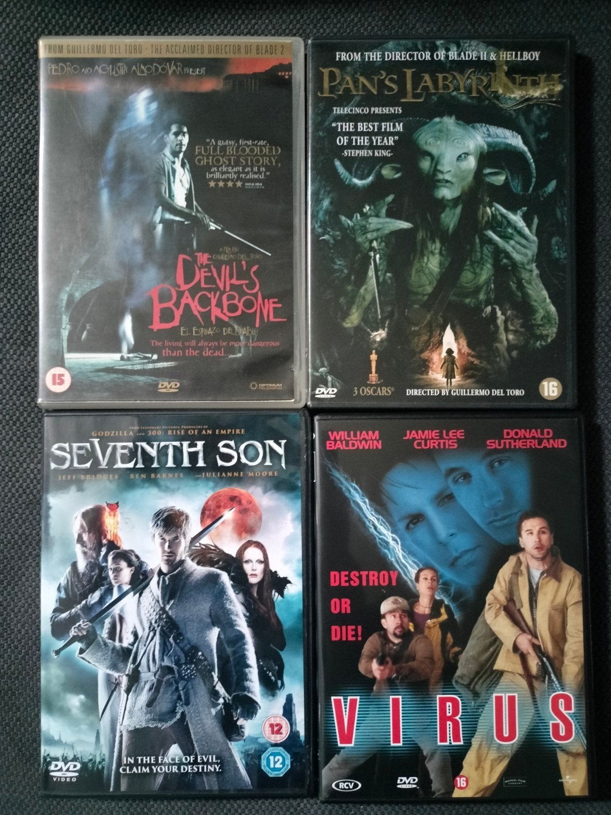 Lotje Dvd's o.a das boot / war of the worlds /pan's labyrint, Vanaf 16 jaar, Ophalen of Verzenden, Zo goed als nieuw