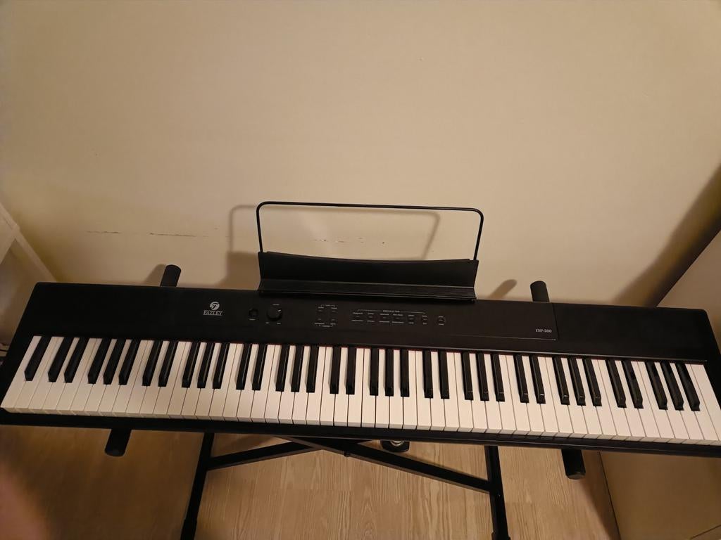 Fazley FSP-200 elektrische piano - 88 semi-gewogen toetsen, Ophalen, Zwart, Digitaal, Zo goed als nieuw