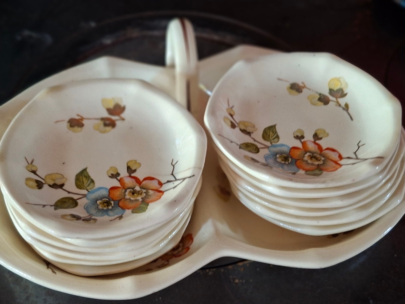 12 delig petit fourset societe ceramique Maastricht, Ophalen of Verzenden
