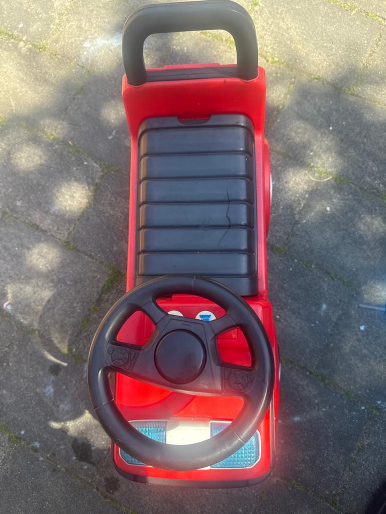 Gebruikte rode loopauto brandweerwagen, Ophalen, Gebruikt, Loopvoertuig