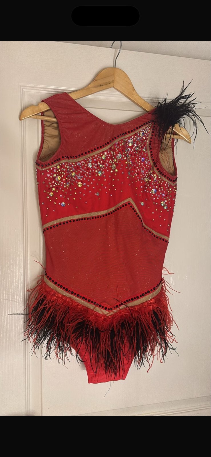 Rood Twirl Pakje met Strass en Veren, Maat 38/40 (M), Overige typen, Ophalen of Verzenden, Zo goed als nieuw