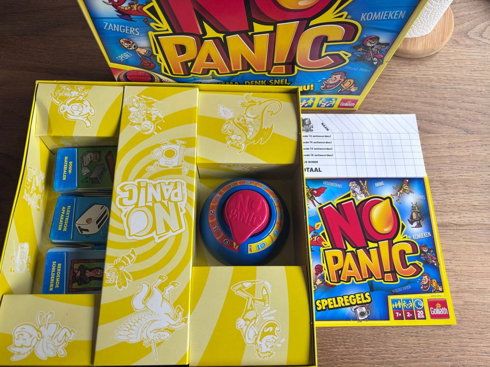 No Panic! Gezelschapsspel van Goliath - Snel denkspel, Drie of vier spelers, Ophalen of Verzenden, Zo goed als nieuw