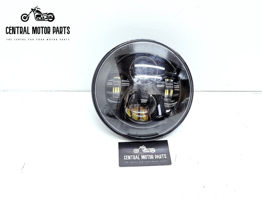 Zwarte 7 inch Koplamp, Motoren, Niet ingevuld, Gebruikt, Niet ingevuld, Ophalen of Verzenden