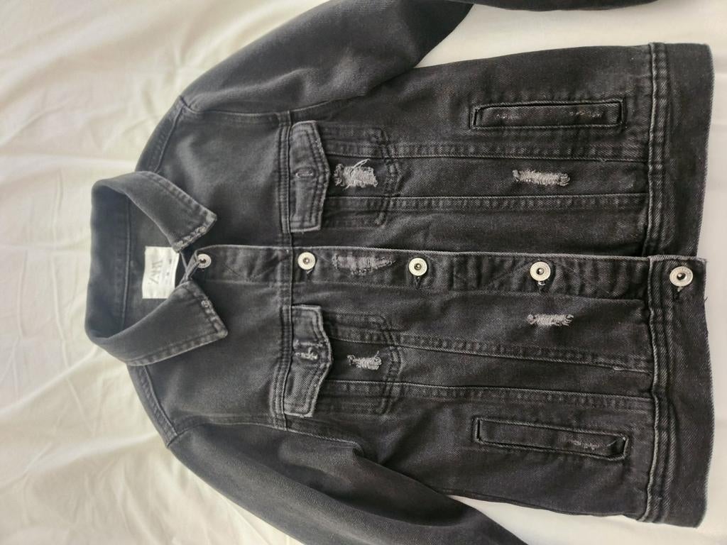 Zara spijkerjas. Denim jeans jacket - ZGA, Kinderen en Baby's, Jongen of Meisje, Ophalen of Verzenden, Zo goed als nieuw, Zara