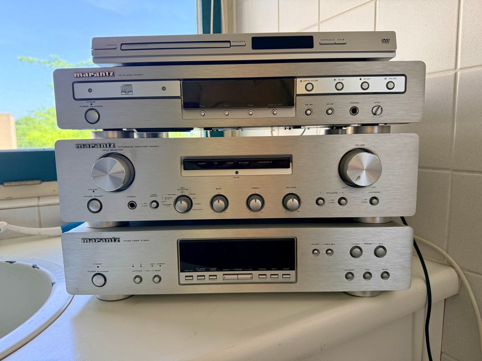 Marantz Hifi Set (CD5001, PM4001, ST6001) met Magnat speaker, Audio, Tv en Foto, Ophalen, Philips, Gebruikt, Losse componenten