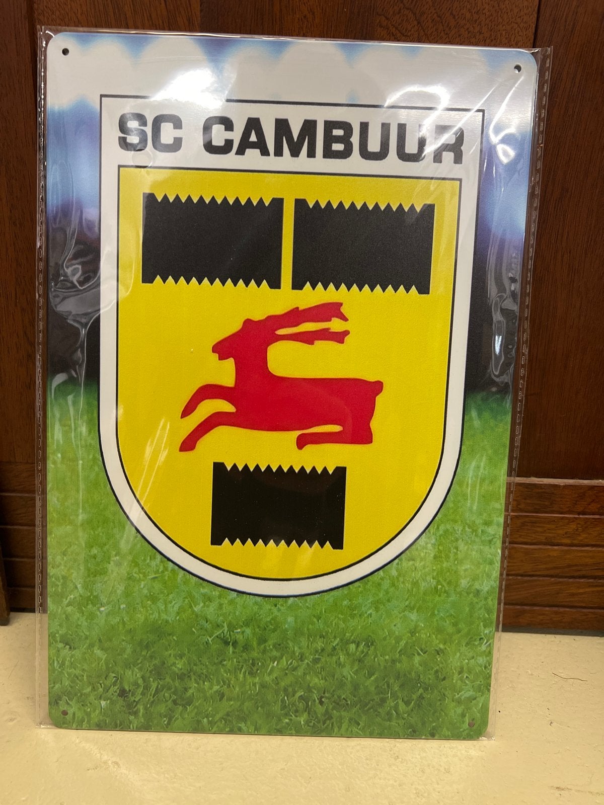 SC Cambuur Metalen Bord - Nieuw in Verpakking, Overige typen, Nieuw, Ophalen of Verzenden, X