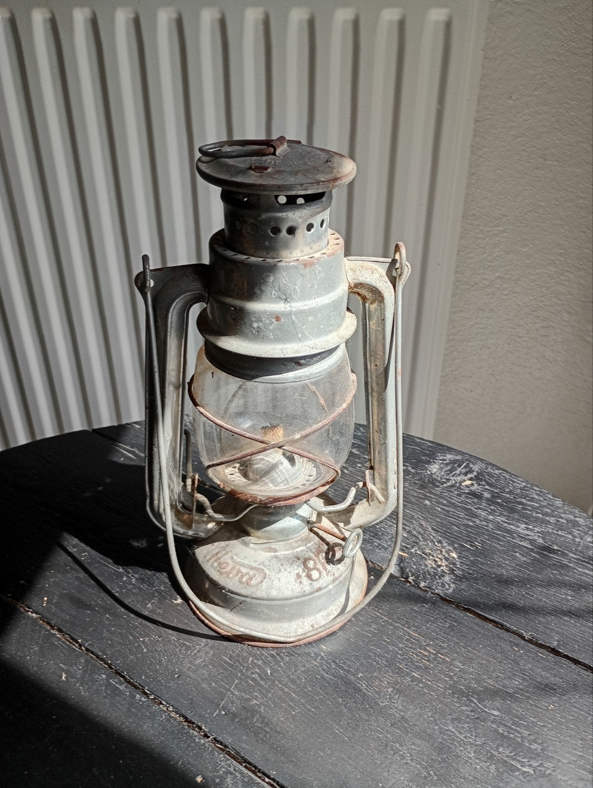 Vintage "Meva 864" petroleumlamp - Made in Czechoslovakia, Antiek en Kunst, Ophalen of Verzenden
