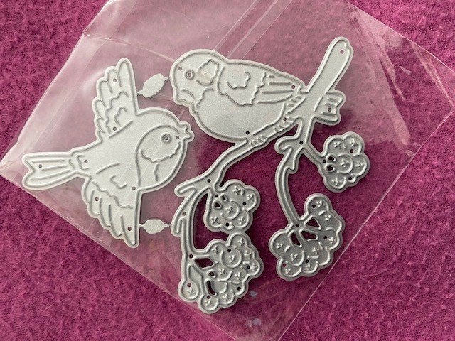 snijmal 2 vogeltjes met tak, Ophalen of Verzenden, Nieuw, Dieren, Pons of Mal