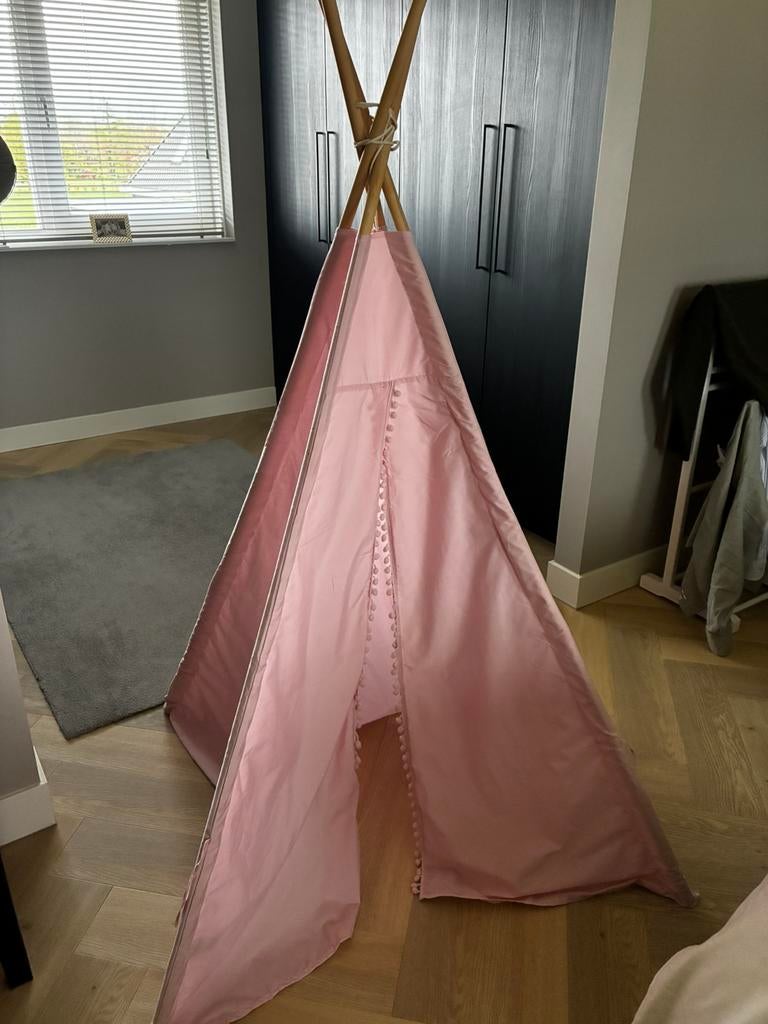 Roze tipi tent, Ophalen, Zo goed als nieuw, Overige materialen