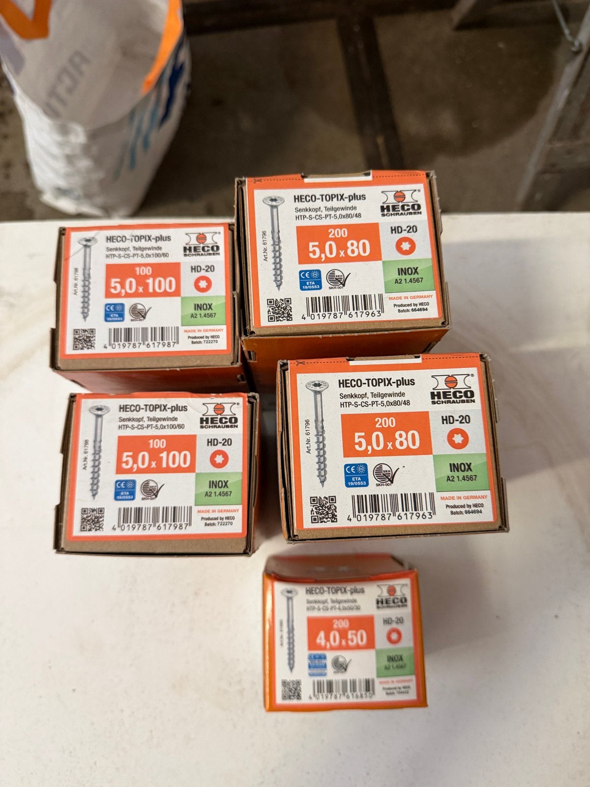 HECO-TOPIX-plus schroeven (diverse maten), 50 tot 100 mm, Schroeven, Nieuw, Ophalen of Verzenden