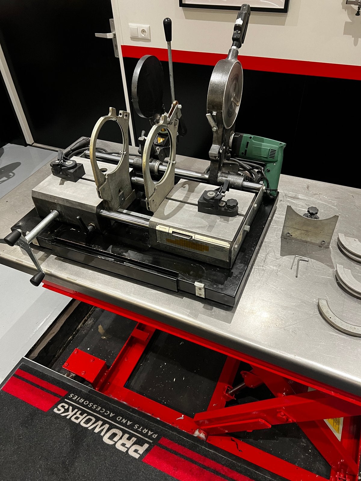 Professionele stuiklasmachine/ spiegellas machine, Doe-het-zelf en Verbouw, Ophalen, Gebruikt