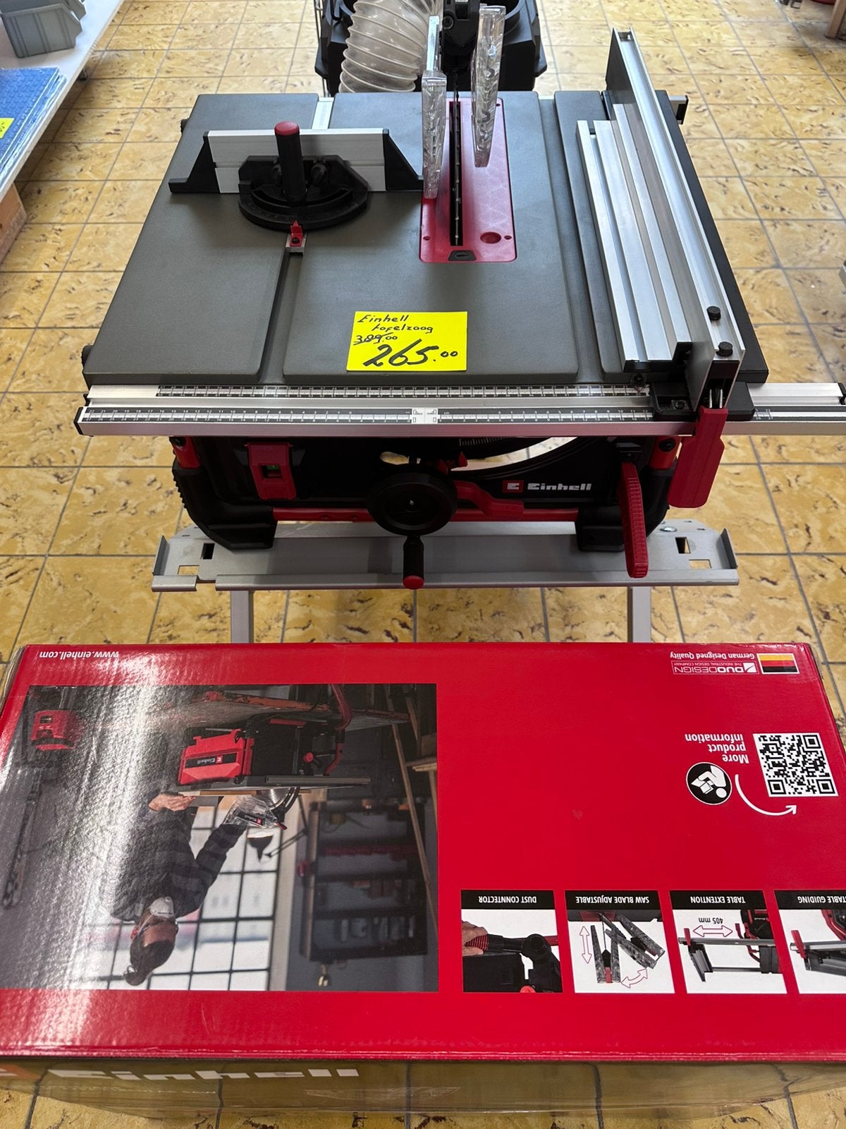 Op=op! Einhell tafelzaagmachine, Ophalen, 70 mm of meer, Overige typen, Nieuw