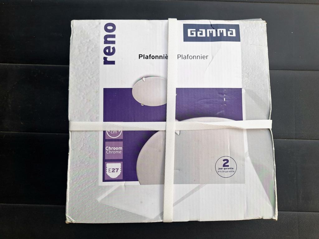 GAMMA plafonnière Reno, Ophalen, Nieuw, Glas