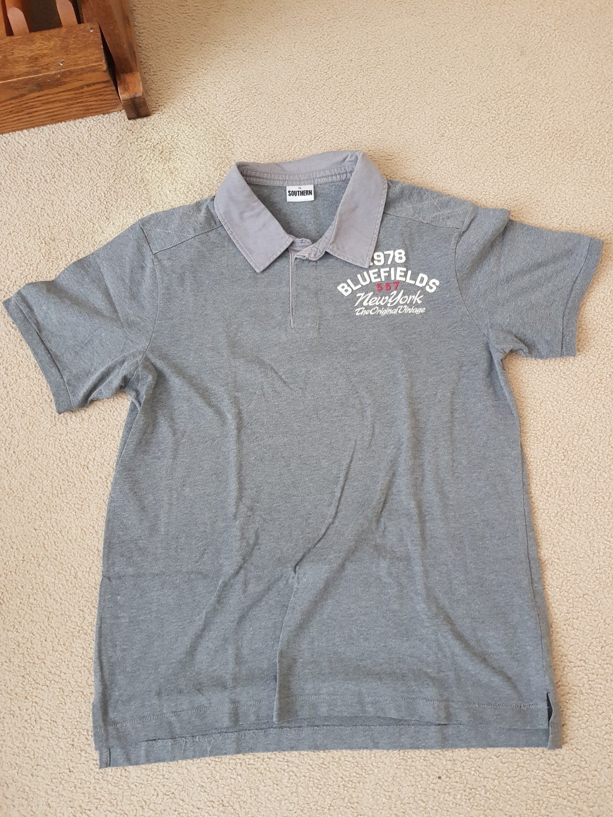 Grijze polo southern mt.XL, Maat 56/58 (XL), Ophalen of Verzenden, Southern, Grijs