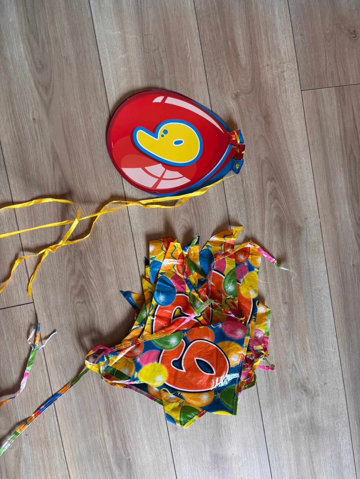 Versiering 9 jaar- gebruikt, Ophalen of Verzenden, Gebruikt, Versiering, Verjaardag