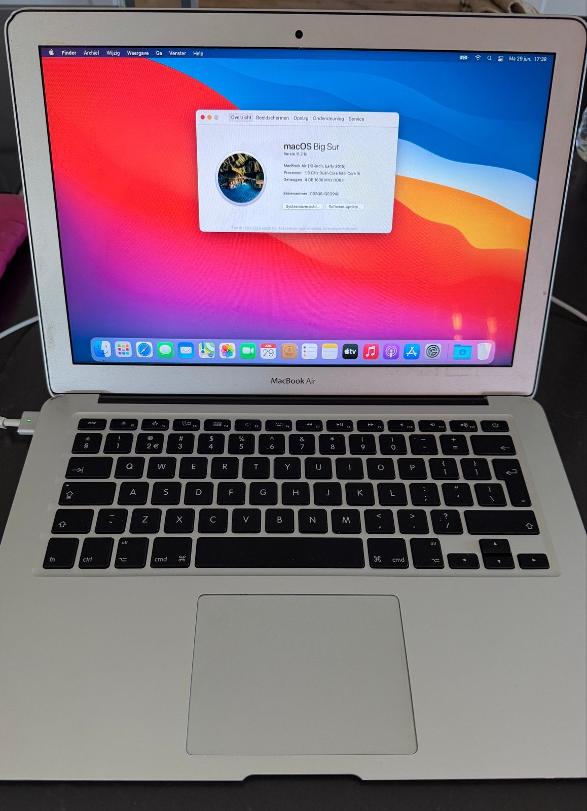 MacBook Air 13-inch, Early 2015 - i5, 4GB RAM, 128GB SSD, Computers en Software, Apple Macbooks, Gebruikt, MacBook Air, 13 inch