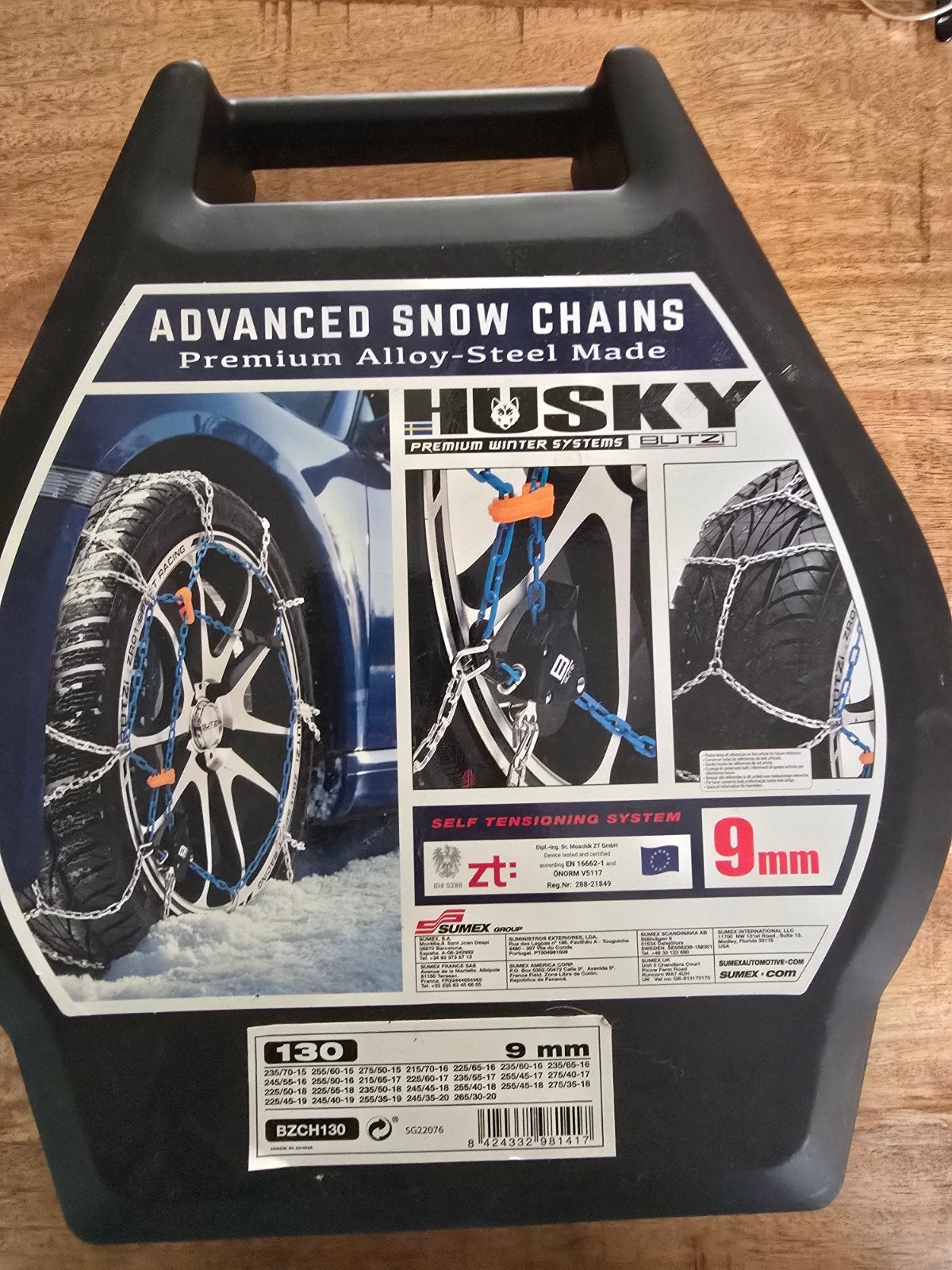 Nieuwe Husky Advanced Snow Chains 9mm - Maat 130, Ophalen, Nieuw