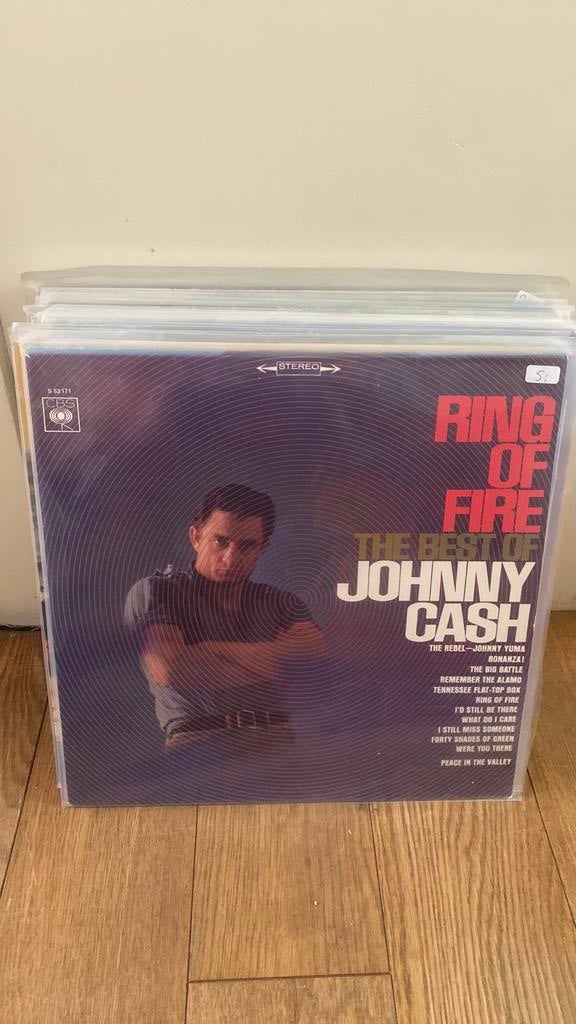 Lp Johnny cash, ring of fire, Ophalen of Verzenden, Zo goed als nieuw, Overige formaten