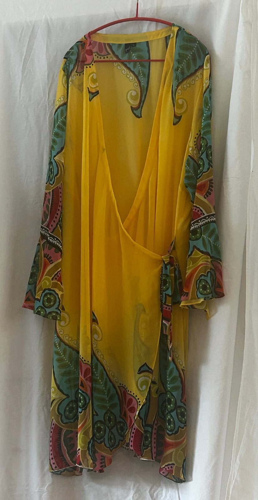Yoek blouse wikkel  in Nieuwstaat - Maat XL 50-54, Kleding | Dames, Yoek, Blouse of Tuniek, Geel, Nieuw