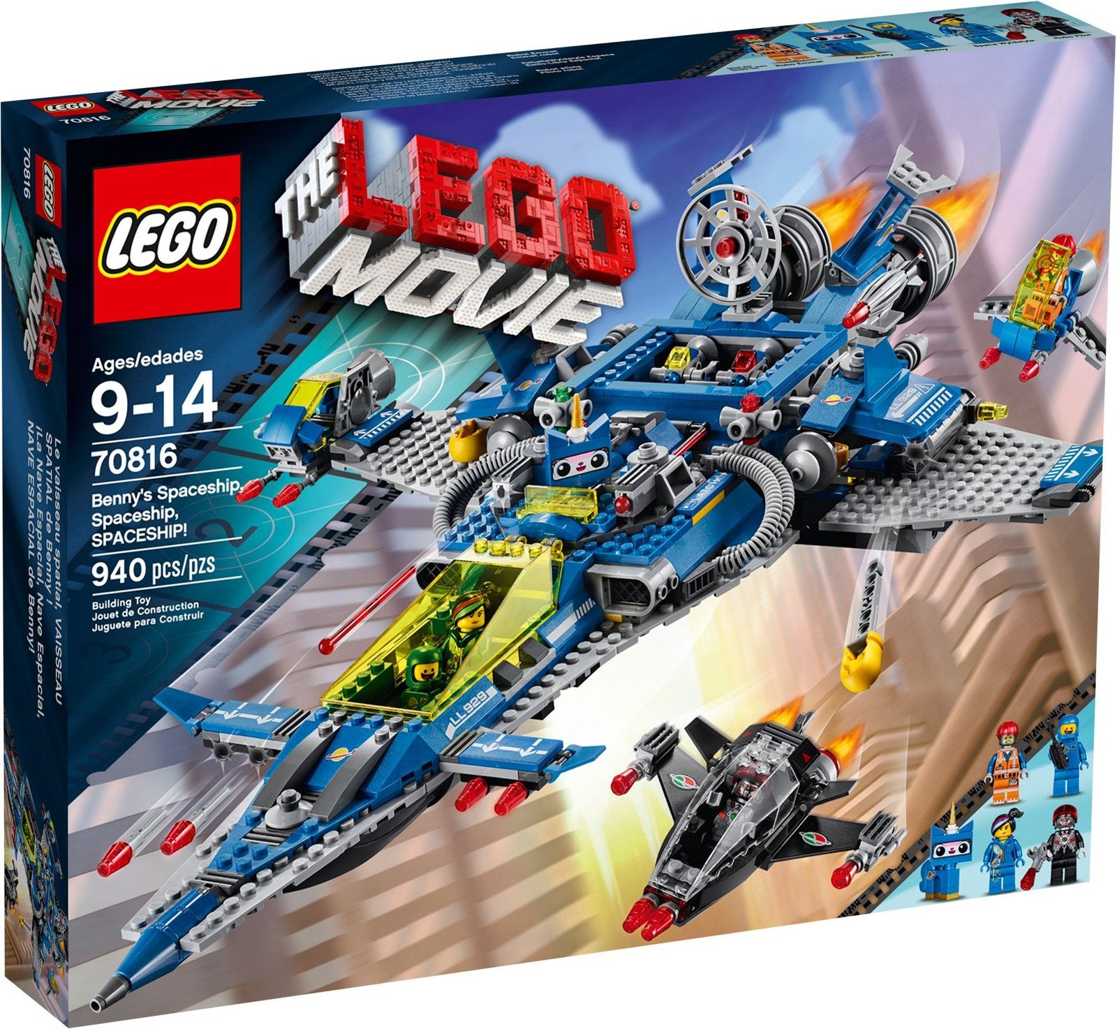 Lego 70816 Lego Movie Benny's Spaceship Nieuw Sealed, Overige thema's, Lego, Nieuw, Ophalen of Verzenden