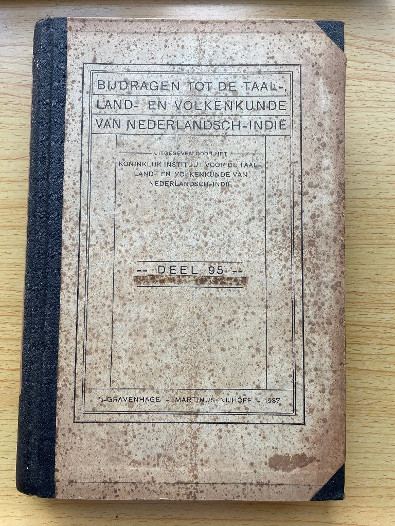 Bijdragen tot de Taal-, Land- en Volkenkunde van N.-Indië 95, Ophalen of Verzenden, Gelezen, Diverse auteurs