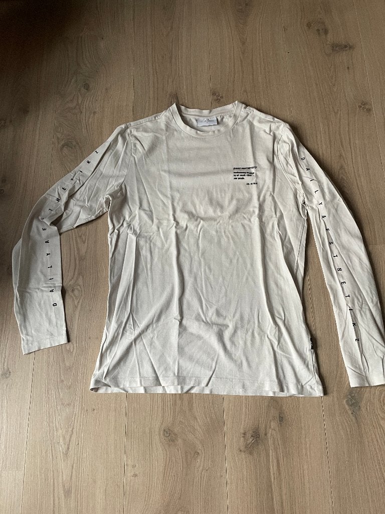Longsleeve Daily Aesthetikz maat M ZGAN, Kleding | Heren, Maat 48/50 (M), Wit, Ophalen of Verzenden, Zo goed als nieuw
