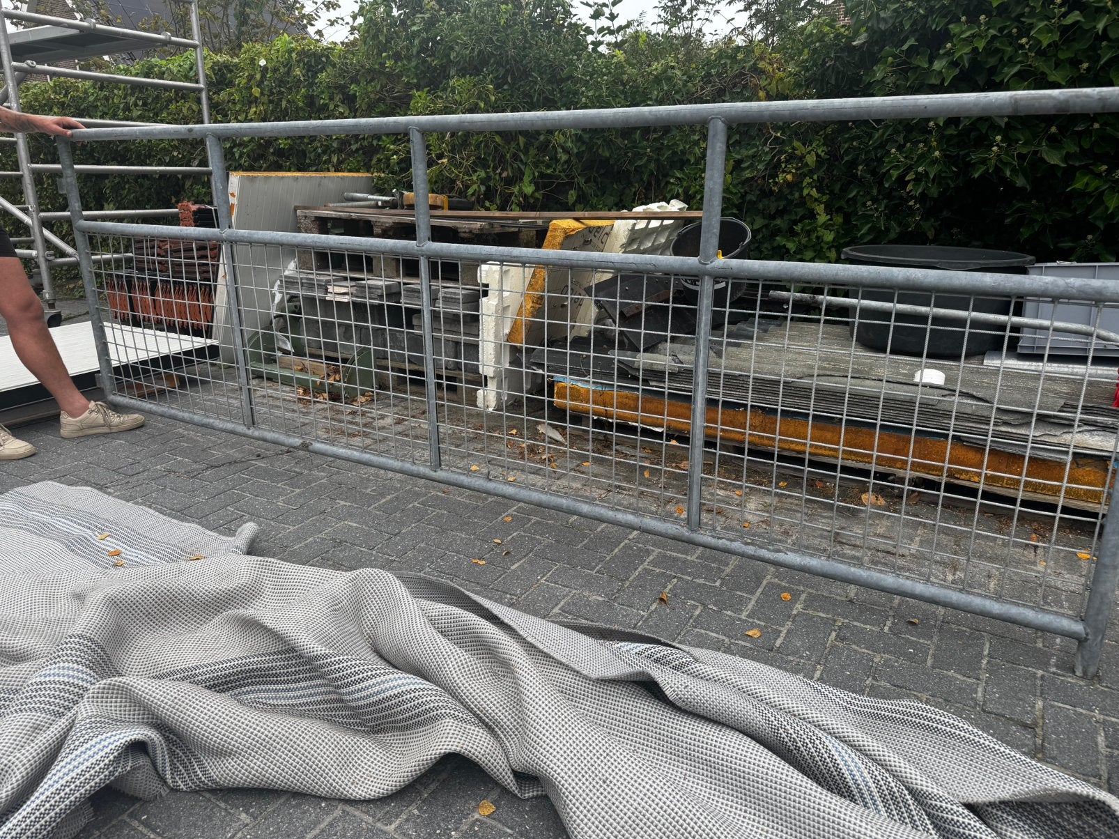 Gegalvaniseerd hekwerk 120 x 360 cm – zwaar uitgevoerd, Tuin en Terras, Ophalen, Gebruikt, IJzer, Sierhekwerk