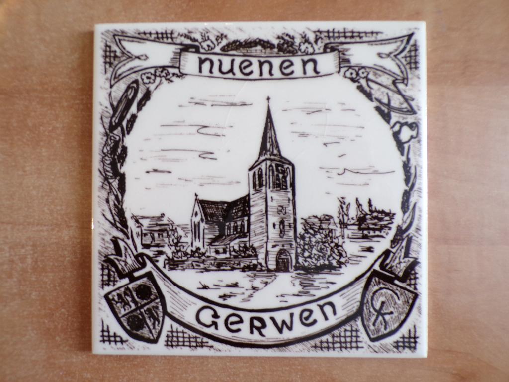 West-Duitse Wandtegel oude St.-Clemenskerk Gerwen Nuenen, Antiek en Kunst, Ophalen of Verzenden