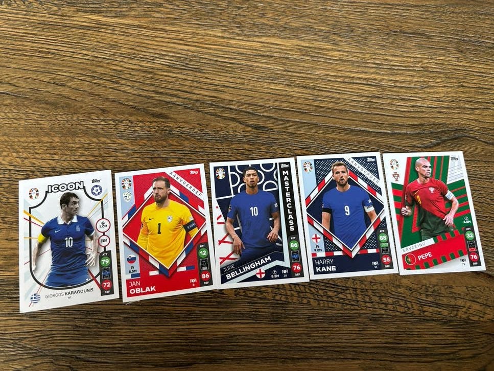 Match Attax UEFA Euro 2024: 4 Spelers + 1 Icoon (Lidl), Verzamelen, Sportartikelen en Voetbal, Ophalen of Verzenden, Zo goed als nieuw