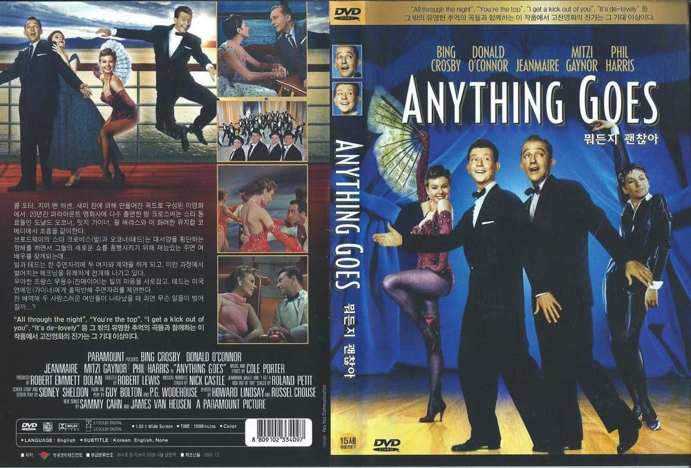 Anything Goes 1956 DVD met Bing Crosby, Donald O’Connor,, Alle leeftijden, Drama, Ophalen of Verzenden, Zo goed als nieuw