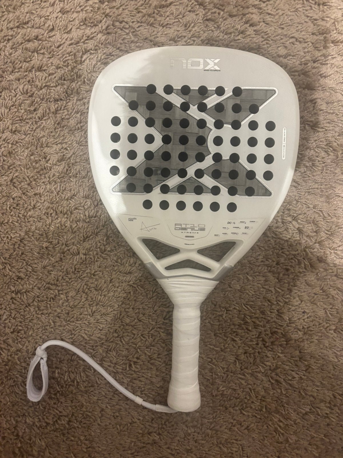 Nox AT10 12K Attack 2026 Padelracket - Zo goed als nieuw, Sport en Fitness, Padel, Ophalen of Verzenden, Zo goed als nieuw, Padelracket