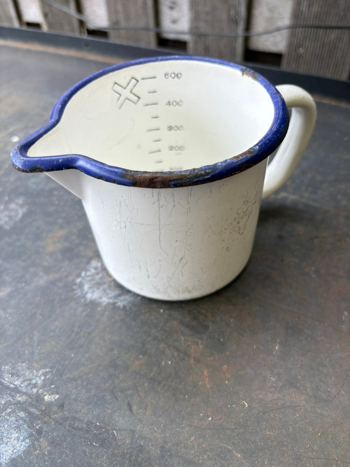 Maatbeker emaille, Ophalen of Verzenden