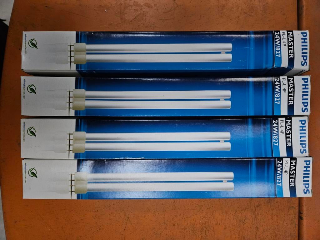 Philips Master PL-L 24W/827 lampen, 8 stuks, Minder dan 30 watt, Soft of Flame, Nieuw, Overige fittingen